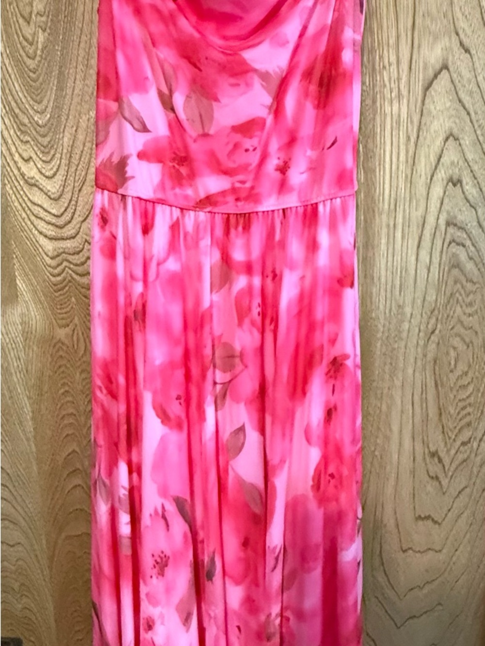 Women’s Pink Floral Midi Dress